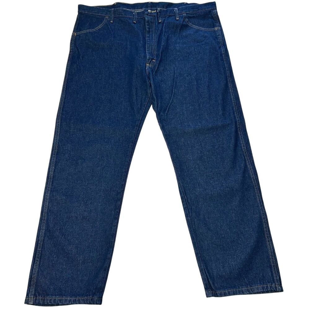 NWT Wrangler Rustler Mens Big & Tall Regular Fit Straight Leg Jeans Blue 46x32
